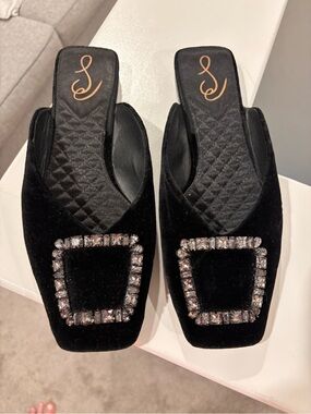 Sam Edelman Lavina Velvet Buckle Mule
